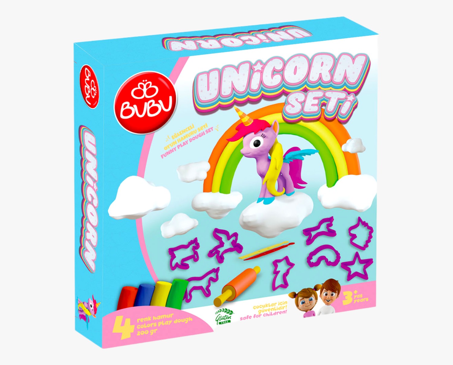 BUBU SET PLASTELINA-JEDNOROG